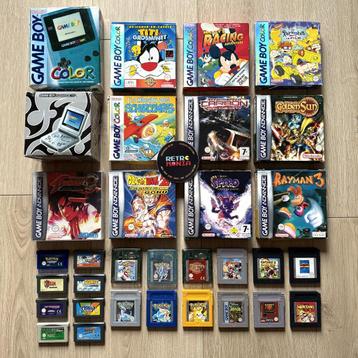 Nintendo Game Boy-consoles + spellen  beschikbaar voor biedingen