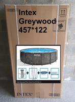 Piscine INTEX Greywood NEUVE, 4m57*1m22, avec accessoires, Tuin en Terras, Zwembaden, Nieuw, 300 cm of meer, 400 cm of meer, Rond
