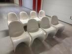 Design stoelen mat wit 8 stuks, Design, Synthétique, Enlèvement, Blanc