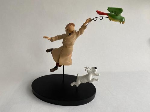 Figurine Tintin, Milou et le perroquet, Verzamelen, Beelden en Beeldjes, Zo goed als nieuw, Ophalen