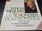 BACH - MOZART / MENUHIN - Die Schönsten Violinkonzerte Box, 12 pouces, Utilisé, Romantique, Enlèvement ou Envoi