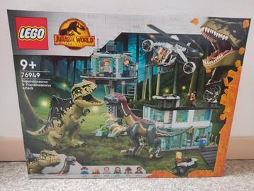 Lego 76949 L'attaque du giganotosaure et du thérizinosaure, Enlèvement ou Envoi, Neuf, Ensemble complet, Lego