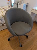 Chaise de bureau pivotante grise, Ikea (SKRUVSTA), Maison & Meubles, Enlèvement, Comme neuf, Gris, Chaise de bureau