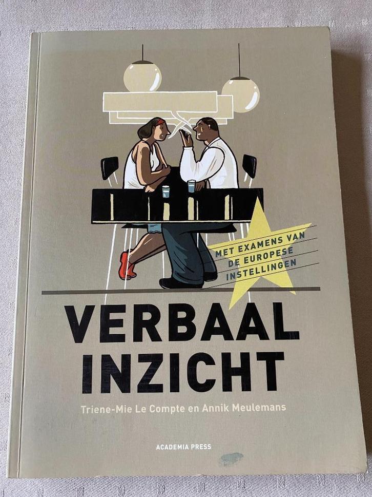 Verbaal Inzicht voor Examen EU, Livres, Livres Autre, Utilisé, Enlèvement ou Envoi