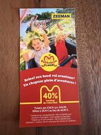 Kortingsbon 40% Op Bobbejaanland tickets, Tickets en Kaartjes, Drie personen of meer, Kortingskaart