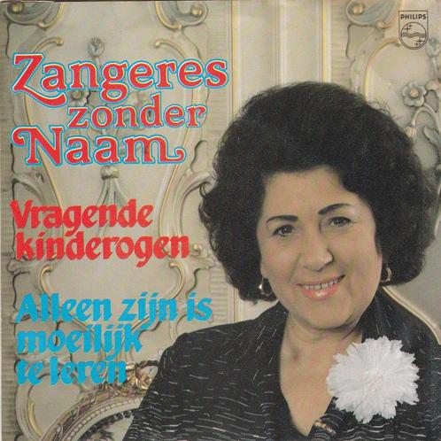 45T:Zangeres zonder naam: Vragende kinderogen, Cd's en Dvd's, Vinyl | Nederlandstalig, Gebruikt, Ophalen of Verzenden