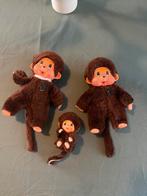 Set van 3 vintage Monchhichi-poppen, Verzamelen, Harry Potter, Ophalen of Verzenden, Zo goed als nieuw