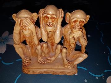 3 aapjes horen-zien-zwijgen beschikbaar voor biedingen