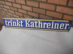 oud emaille bord "Trinkt Kathreiner", jaren '30, Reclamebord, Gebruikt, Ophalen of Verzenden