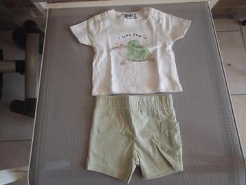 set shorts + t-shirt maat 50 beschikbaar voor biedingen