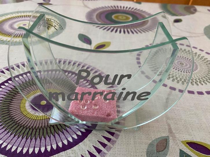 Vaas voor peettante, Antiek en Kunst, Antiek | Glaswerk en Kristal, Ophalen of Verzenden