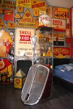 deco garage radiator grill vintage oldtimer, Verzamelen, Reclamebord, Gebruikt, Ophalen