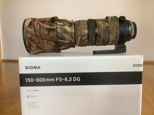 Sigma 150-600mm F/5-6.3 DG OS HSM I Sports Canon + usb-dock, TV, Hi-fi & Vidéo, Photo | Lentilles & Objectifs, Comme neuf, Téléobjectif