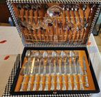 2 sets de couverts en caisses, 1985, 2x12 personnes, Maison & Meubles, Cuisine | Couverts, Enlèvement, Comme neuf, Inox ou Chrome