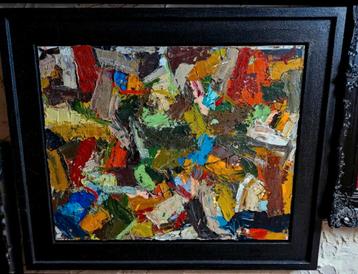 Helder en kleurrijk schilderij van Ethan Newman  beschikbaar voor biedingen