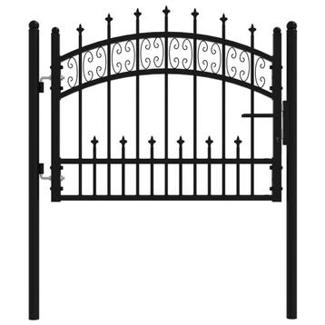 Poort met spijlpunten 103x120 cm beschikbaar voor biedingen
