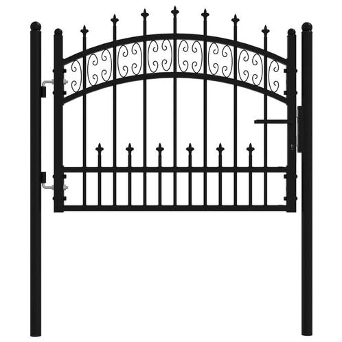 Poort met spijlpunten 103x120 cm, Tuin en Terras, Tuinhekken en Hekwerk, Nieuw, Ophalen of Verzenden