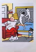 Roy Lichtenstein - Tin Reading - Tintin Reads - 1993, Antiquités & Art, Art | Lithographies & Sérigraphies, Envoi