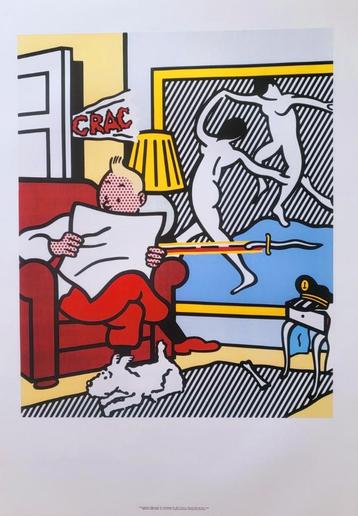 Roy Lichtenstein - Tin Tin Reading - Kuifje leest - 1993