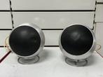Haut-parleurs vintage Hi-Fi design alu style Space Age 70s, Enlèvement, Utilisé