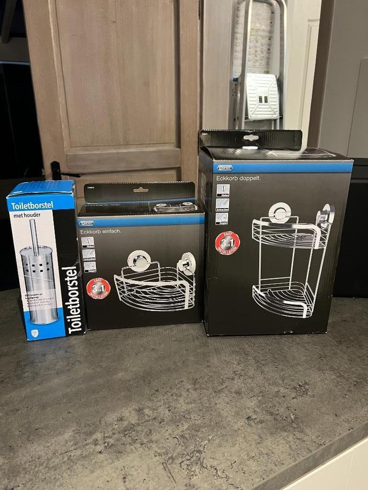 2 cornat doucherekken en 1 toiletborstel, Huis en Inrichting, Woonaccessoires | Wanddecoraties, Nieuw, Ophalen of Verzenden