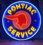 Pontiac service neon en veel andere garage showroom neons, Collections, Marques & Objets publicitaires, Table lumineuse ou lampe (néon)