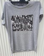 Grijze t-shirt van Geisha maat XS (34), Kleding | Dames, T-shirts, Geisha, Ophalen of Verzenden, Zo goed als nieuw, Korte mouw
