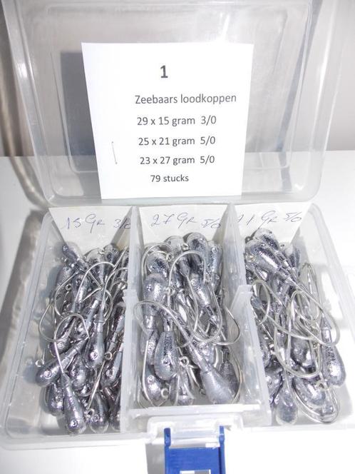 Boxen Teardrop jigkoppen zeebaars, Watersport en Boten, Hengelsport | Zeevissen, Nieuw, Complete set, Ophalen of Verzenden