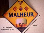 Malheur Reclame plaatwerk, Verzamelen, Ophalen of Verzenden, Gebruikt, Reclamebord, Plaat of Schild