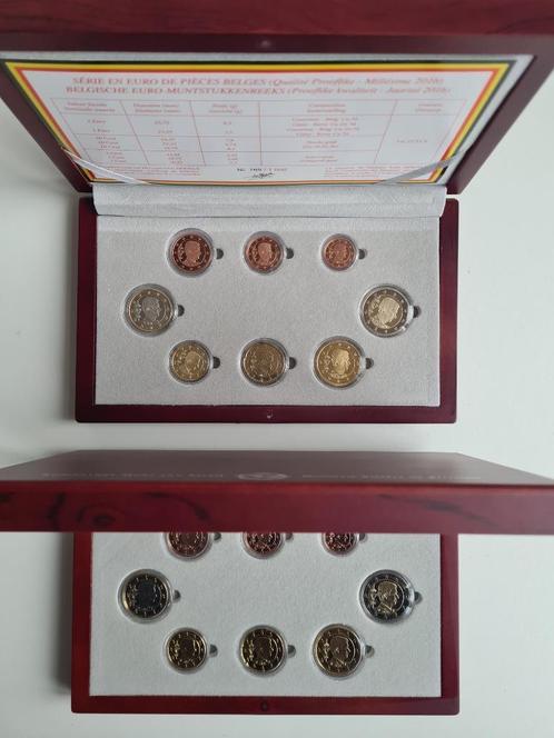 Série 1 cent à 2 euro BE Proof Belgique 2016 & 2018, Timbres & Monnaies, Monnaies | Europe | Monnaies euro, Série, Autres valeurs