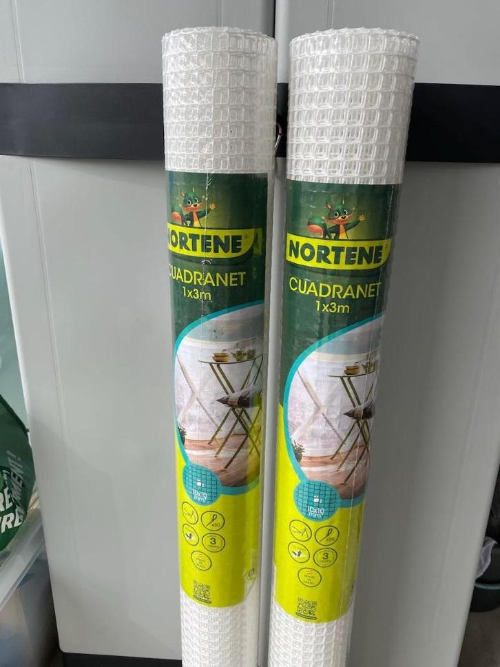 Nortene Cuadranet Plastic mesh netting – 10x10mm – 2 rolls, Tuin en Terras, Tuinhekken en Hekwerk, Nieuw, Ophalen