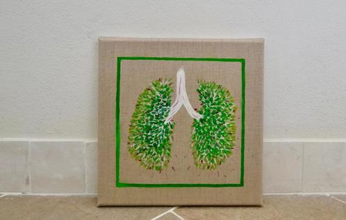 olieverfschilderij longen-boom, Antiek en Kunst, Kunst | Schilderijen | Modern, Ophalen