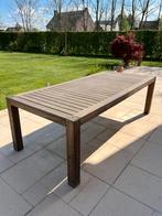 Table de jardin en teck massif 2,40m x 1,10m., Jardin & Terrasse, Enlèvement, Utilisé, Rectangulaire, Bois