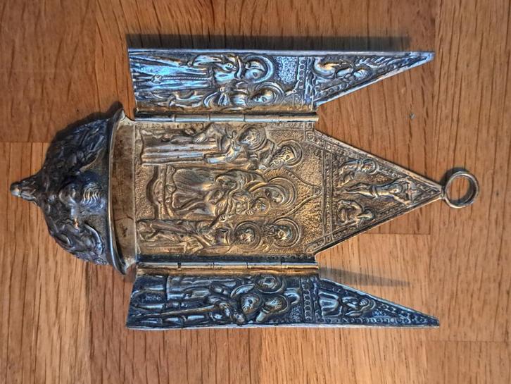 Zeldzame zilveren reistriptiek - VERKOCHT, Antiek en Kunst, Antiek | Zilver en Goud, Zilver, Ophalen