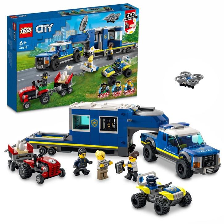 Lego City 60315 - Politie mobiele commandowagen, Kinderen en Baby's, Speelgoed | Duplo en Lego, Nieuw, Lego, Complete set, Ophalen of Verzenden