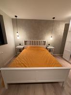 Bed + nachtkastjes (Ikea Hemnes), Huis en Inrichting, Slaapkamer | Bedden, Ophalen, 200 cm, 160 cm