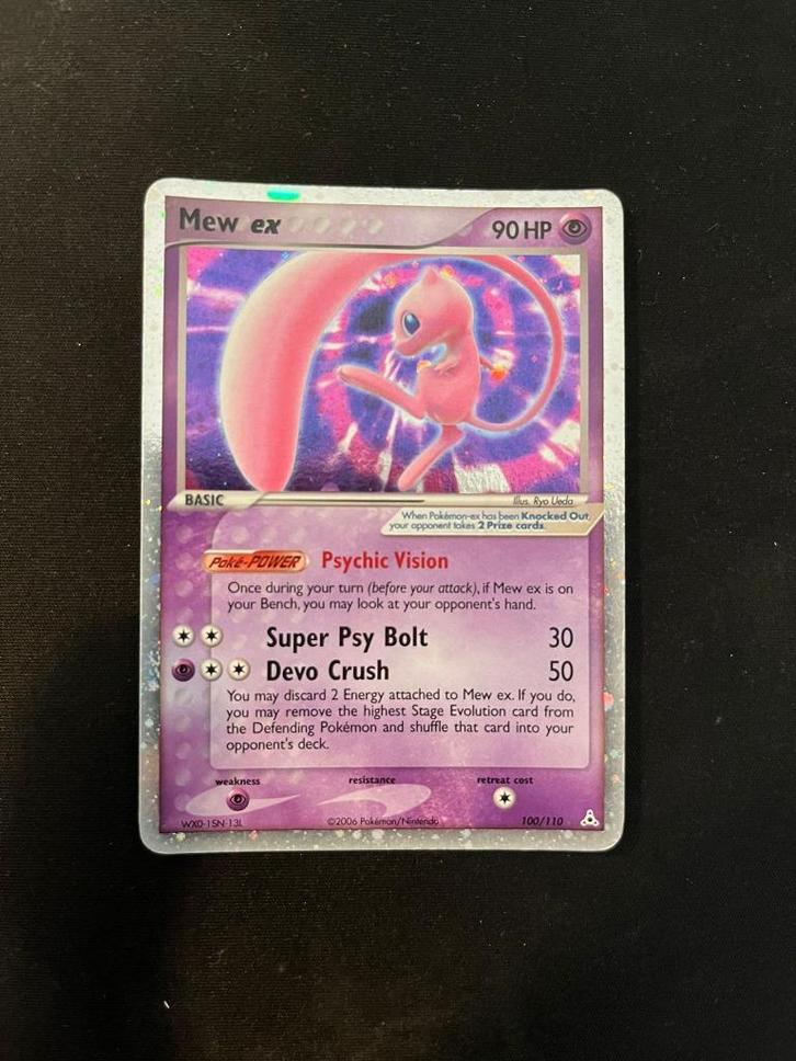 Mew Ex 100/110, Hobby en Vrije tijd, Verzamelkaartspellen | Pokémon, Gebruikt, Losse kaart, Foil, Ophalen of Verzenden