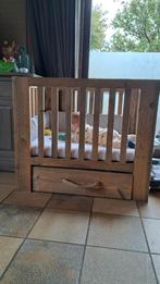 Park in steigerhout met lade, matras, omranding en bedhemel, Kinderen en Baby's, Ophalen, Lade