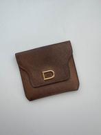 Delvaux vintage portemonnee – bruin leder, Handtassen en Accessoires, Portemonnees, Ophalen of Verzenden, Zo goed als nieuw, Bruin