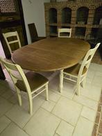 Ronde of ovale tafel met 4 stoelen, Ophalen, Gebruikt, Vijf personen of meer, Ovaal