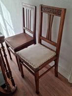 Houten stoelen, Huis en Inrichting, Ophalen, Gebruikt, Twee, Bruin