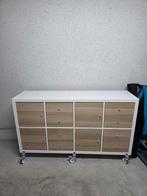 Ikea Kallax kast 4x2 op wielen, Ophalen, Gebruikt, 100 tot 150 cm, Minder dan 100 cm
