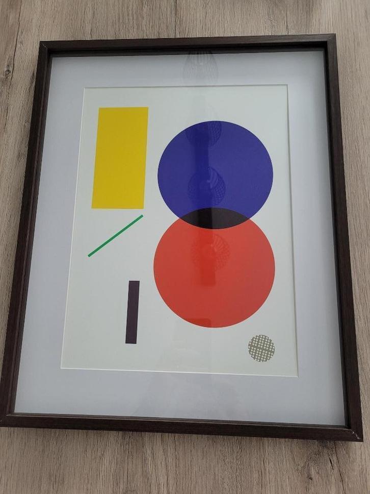 Set 13 abstracte kunstdrukwerken - A. Vanoost (+ kader), Antiek en Kunst, Kunst | Litho's en Zeefdrukken, Ophalen of Verzenden