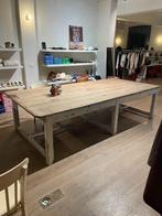 grote tafel stoftafel winkel, Huis en Inrichting, Tafels | Eettafels, Ophalen, Gebruikt, 100 tot 150 cm, 200 cm of meer