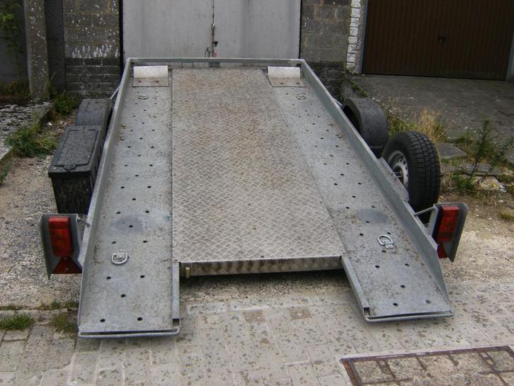remorque transport voiture, Auto diversen, Aanhangers en Bagagewagens, Zo goed als nieuw, Ophalen