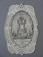 Carte de dévotion en dentelle du XIXe siècle Altar O.L.V. Sc, Collections, Religion, Comme neuf, Carte ou Gravure, Enlèvement ou Envoi