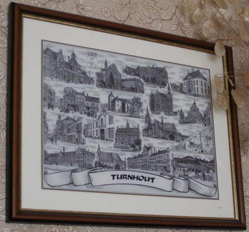 Gravure sur verre de Turnhout : Swaenepoel, Antiquités & Art, Art | Eaux-fortes & Gravures, Enlèvement ou Envoi