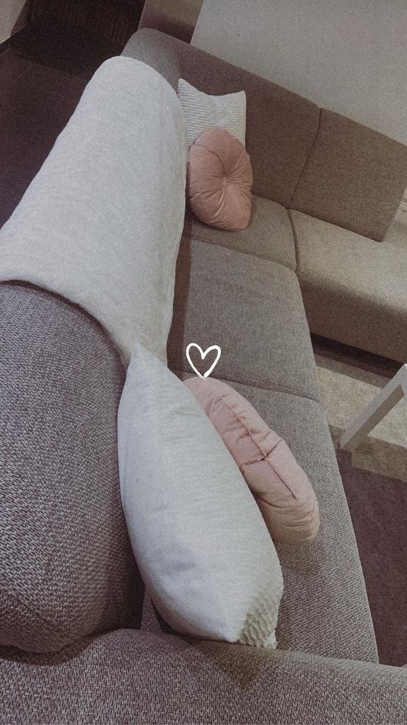 Siège d'angle gris/blanc, Maison & Meubles, Canapés | Salons, Utilisé, Banc d'angle, Trois personnes, 200 à 250 cm, 75 à 100 cm