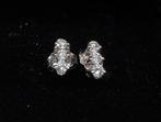 Boucles d'Oreilles Or Blanc 18K et Diamants, Puces ou Clous, Comme neuf, Or, Enlèvement