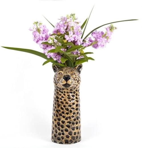 Grote luipaard vaas, Huis en Inrichting, Woonaccessoires | Vazen, Nieuw, Overige kleuren, Minder dan 50 cm, Aardewerk of Porselein